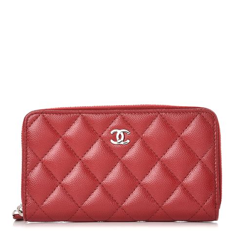 chanel small zip wallet caviar|CHANEL.